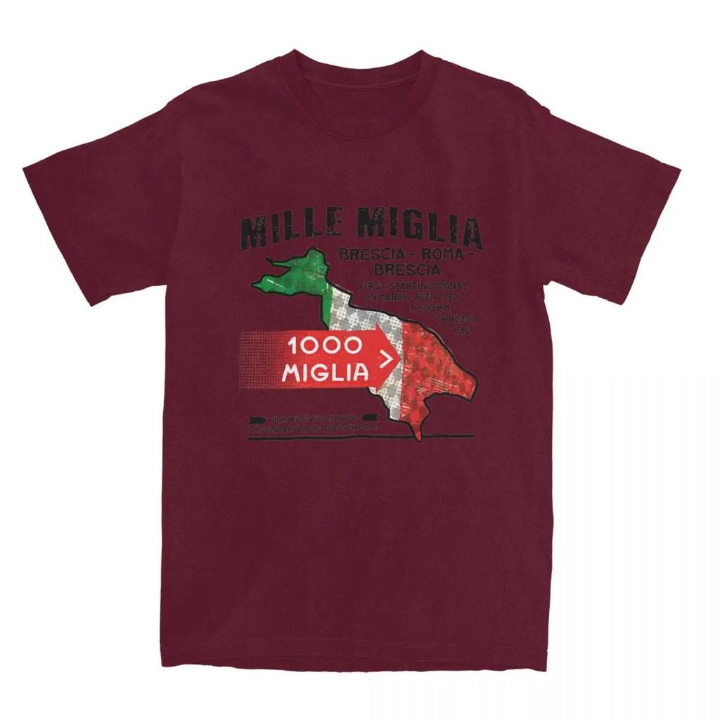 Mille Miglia Racing Experience T-Shirt 1000 Miglia Beliebte T-Shirts Kurzarm Streetwear Tops Sommer 100% Baumwolle Oversize T-Shirt