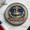 Engraved Keepsake Coin Guardians of The Sea Challenge Coin, They Stood Watch Souvenir Double-sided Collectible Gift for Navy Veteran Round