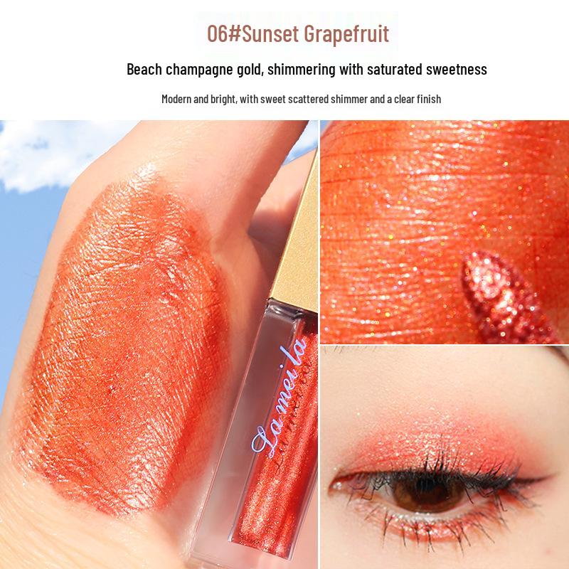 Liquid Diamond Shimmer Eyeshadow: Super Shiny Glitter Highlighter for Under-eye Brightening and Stage Makeup.