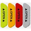 YIDELI Car Reflective Stickers Reflective Stickers, Set of 4 Aopen Anti-collision Warning Stickers, Car