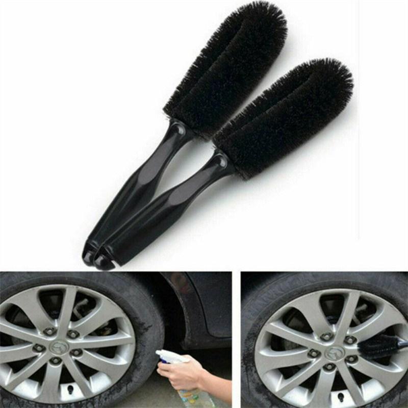 Alloy Soft Cleaning Brush Washing Clean Tool Tire Car Wheel Microfiber Cleaner