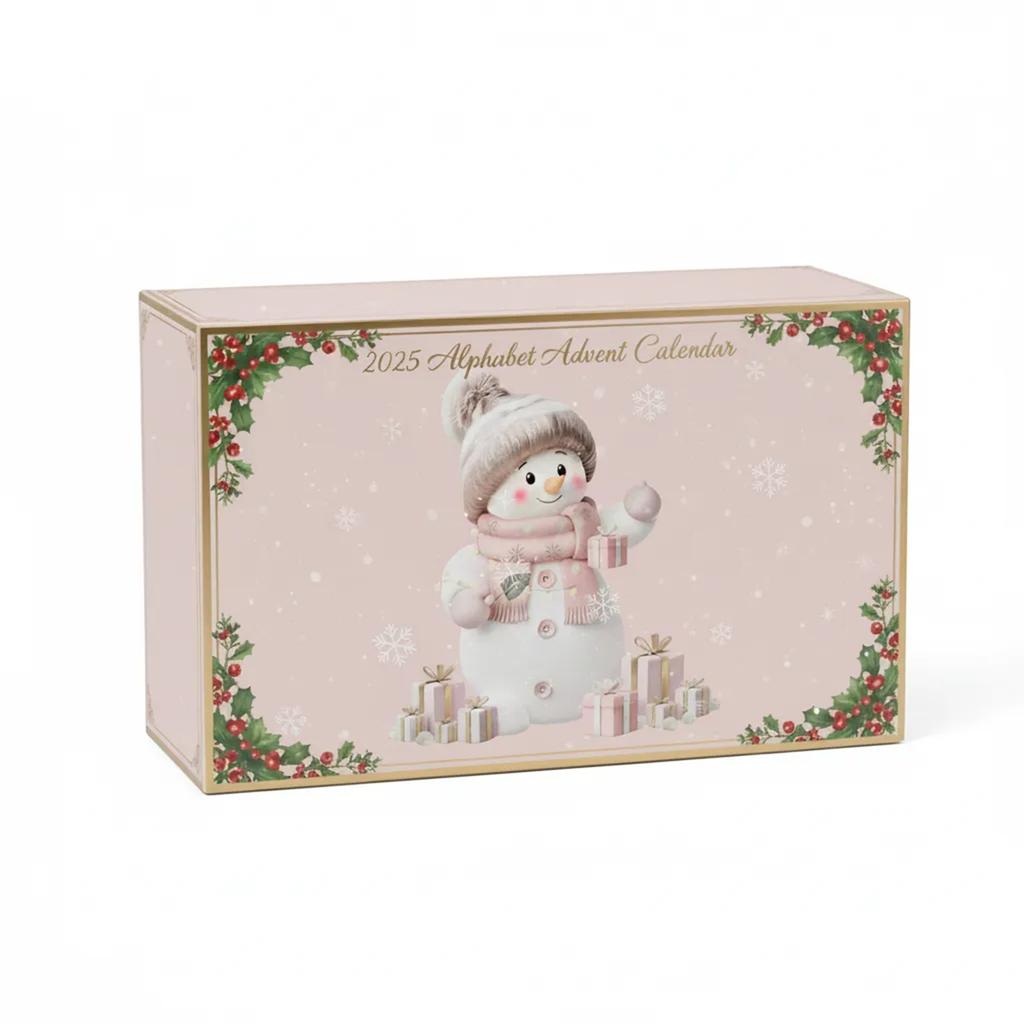 Christmas Countdown Calendar Letter Snowman Pendant