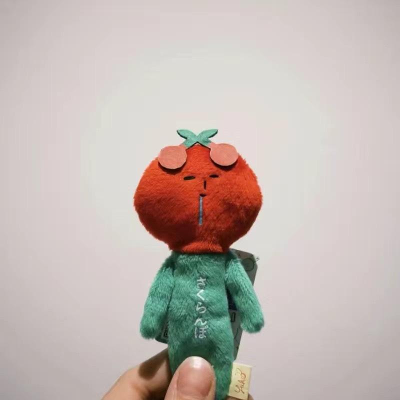 Shenjin Plush Doll Keychain, Cute Funny Expression Plush Toy Pendant for Bag Backpack Strap Accessories Gift