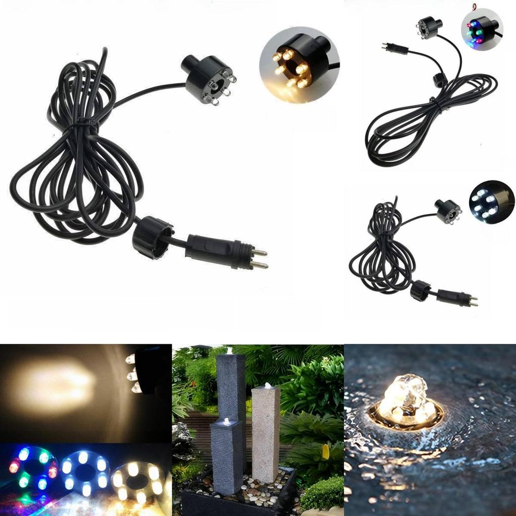 Resin Rock Fountain With 6led Lights For Home Decor And Giftgiving