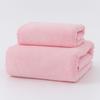 High-Density Oversized Coral Fleece Bath Towel Set for Men & Women