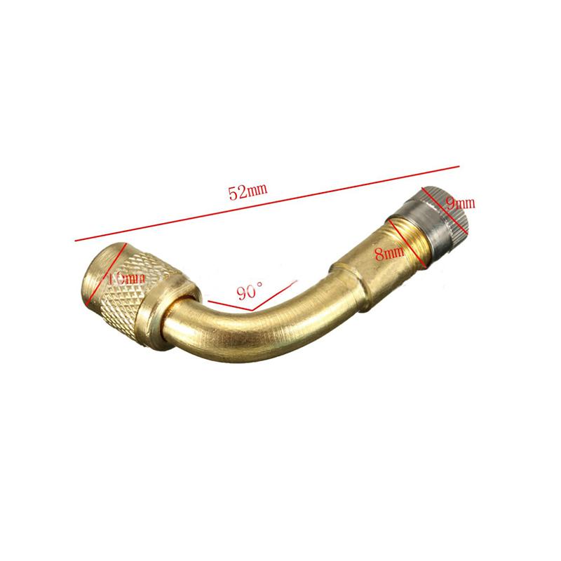 Bike Motorcycle Car Accessories 45/90/135 Degree Air Tyre Valves Brass Extension Car Truck Bike Motorcycle Wheel Tires Parts