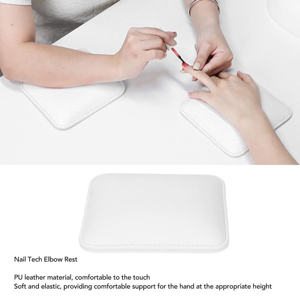 Soft Comfortable Manicure Elbow Pad PU Leather Nail Art Rest Pad  Daily Nail Art Operation