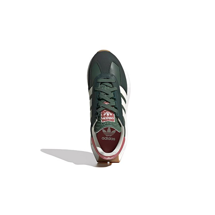 Adidas Originals Retropy J Leather Anti-Kick Shock Absorption Durable Low-Top Casual Shoes Kids Casual Shoes Black Brown GX9243