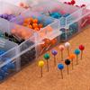 500pcs/lot Pearl Light Locating Pins 10 Color DIY Patchwork Sewing Pins Positioning Needle Garment Accessory