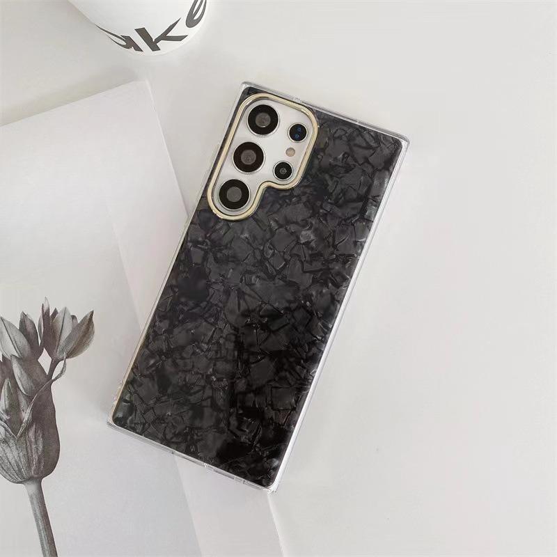 

Shell Pattern S25ultra Mobile Phone Case Suitable for Samsung S24u Electroplating Lens Ring A36 Full S23A55 A36/A56 Universal