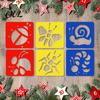 6 Piece Stencil Set Pcs Painting Template Stencils, 5.5x5.9 Inch Washable Reusable DIY Art And Craft Stencils for Wood Paper Fabric, Home Decor