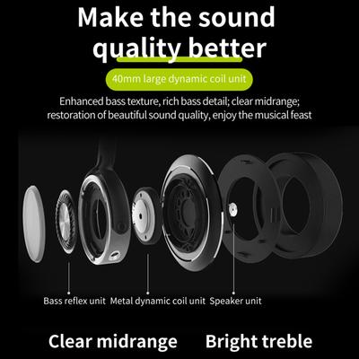 Music Headset Wireless   Over Ear Headphones Foldable Lightweight   Life Headset For Phone Computer