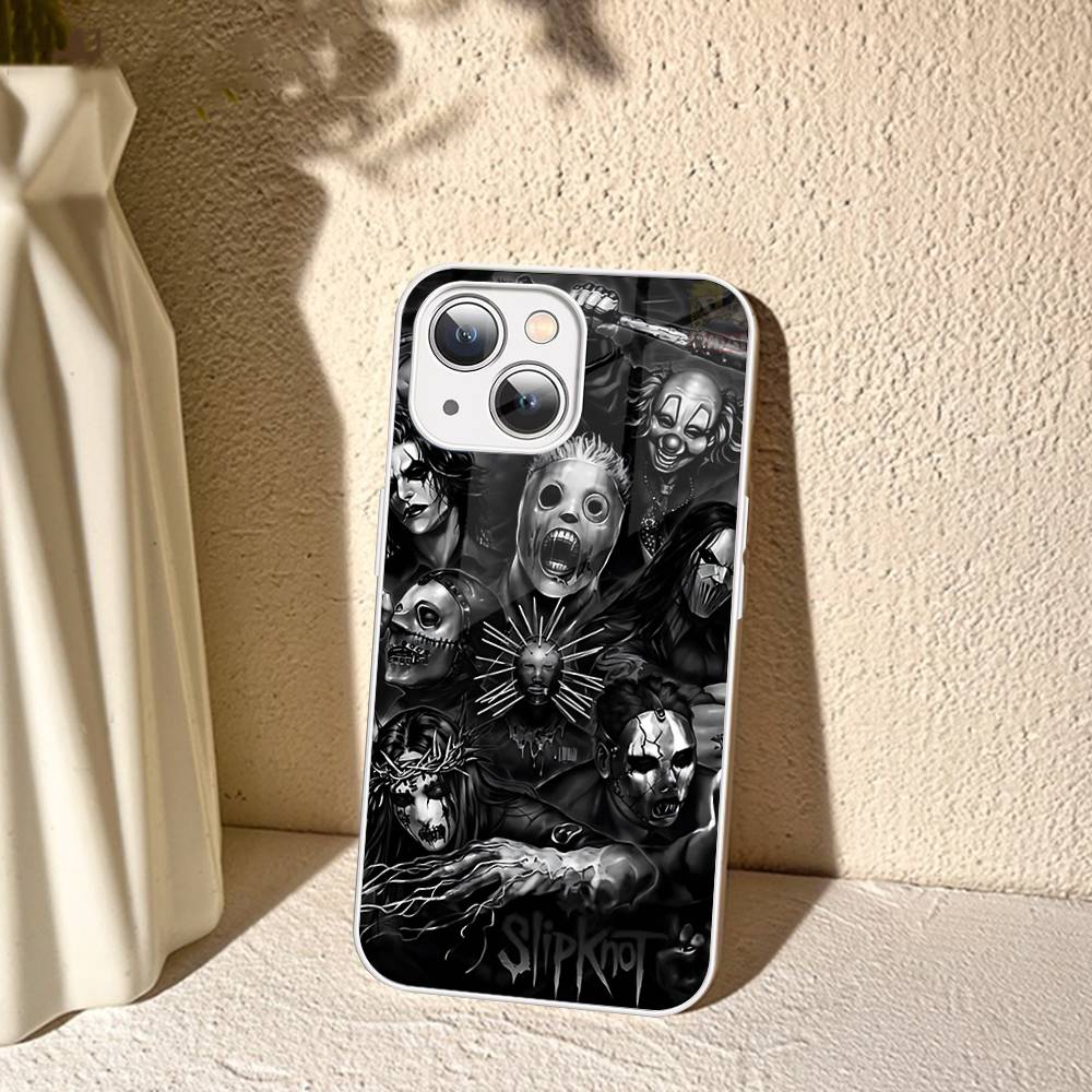 Band Cool-S-SlipknotS-S Tempered Glass For Iphone 14 13 12 11 Pro Mini XS MAX 14Plus X XS XR Cover