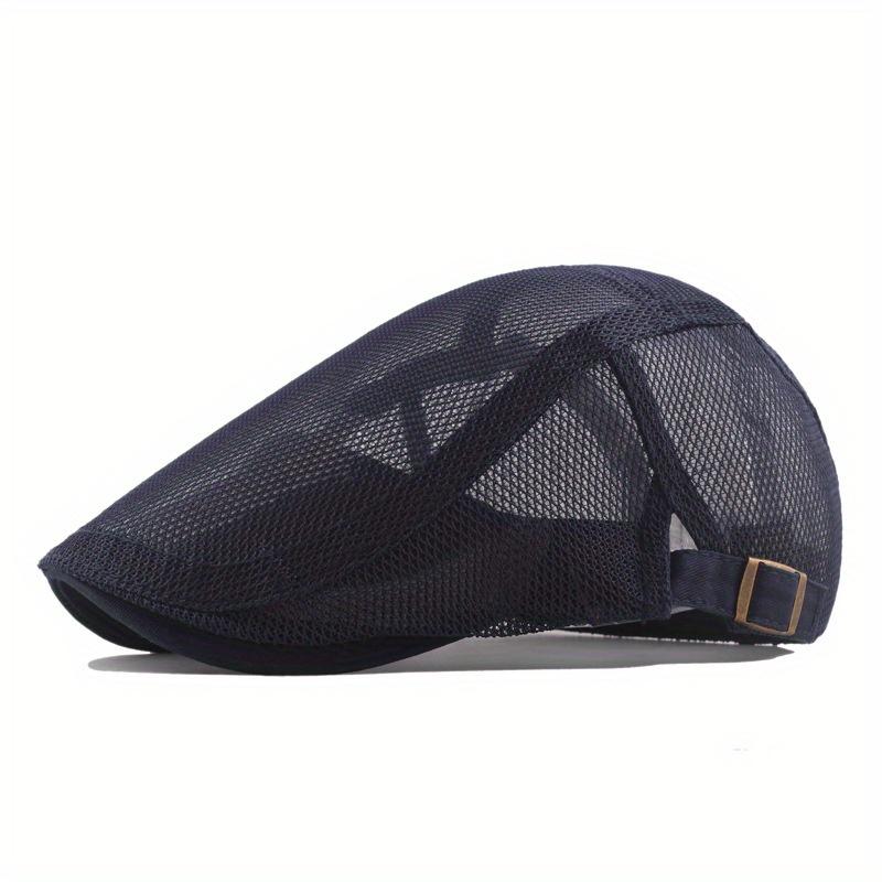 

Outdoor Sun Hats Breathable Mesh Newsboy Cap Beret Men S Casual Hat Berets Spring Summer Autumn Flat Gorras