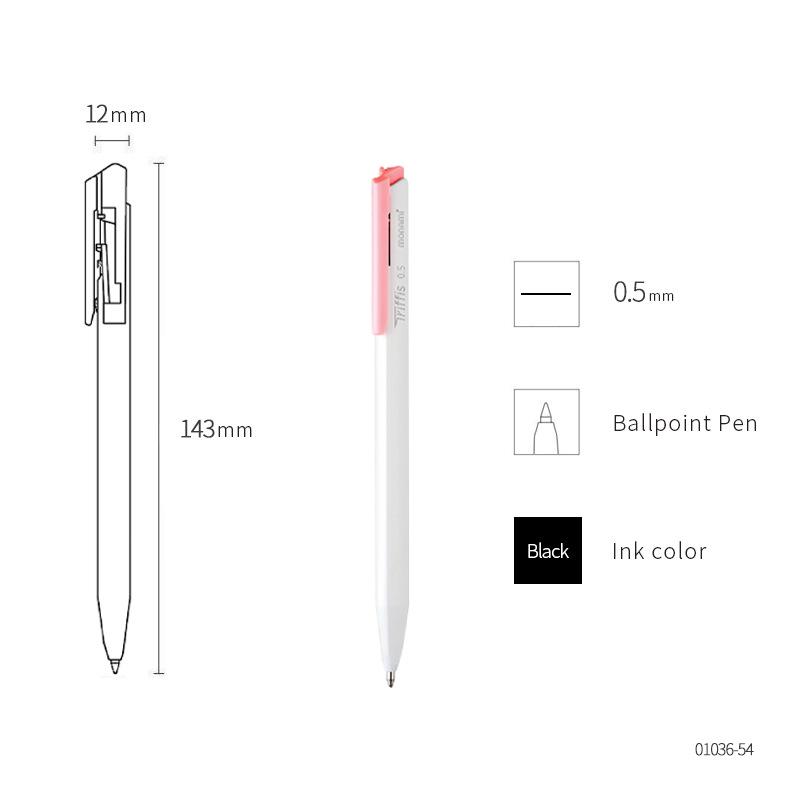 Monami Triffis 0.7mm Triangular Soft Barrel Click Pen - Macaron Edition
