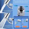 1440 Kitchen Scalable Metal Faucet Aerator Bathroom Tap Splash-Proof Bubbler Faucet Filter Nozzle Tap Saving Water Extender Set