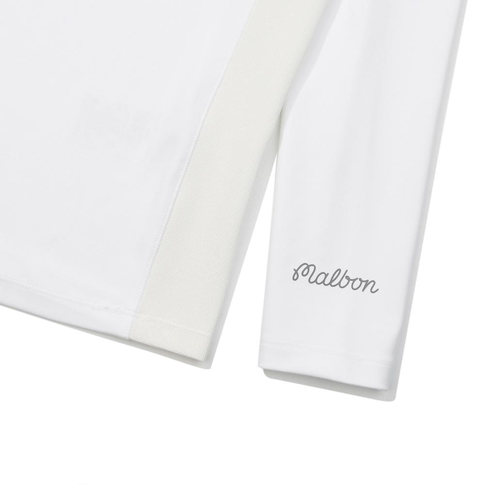 MALBON GOLF Spring Mock Neck Base Layer White (Woman)