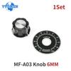 1 Set MF-A03 6MM Potentiometer Knob Switch Hat with Digital Dial Scale Plate, for Potentiometers