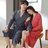 Couple Nightgown Women'S Pajamas Spring And Autumn Cotton Long-Sleeved Bathrobe Long Men'S Cotton Bathrobe Dressing Gown