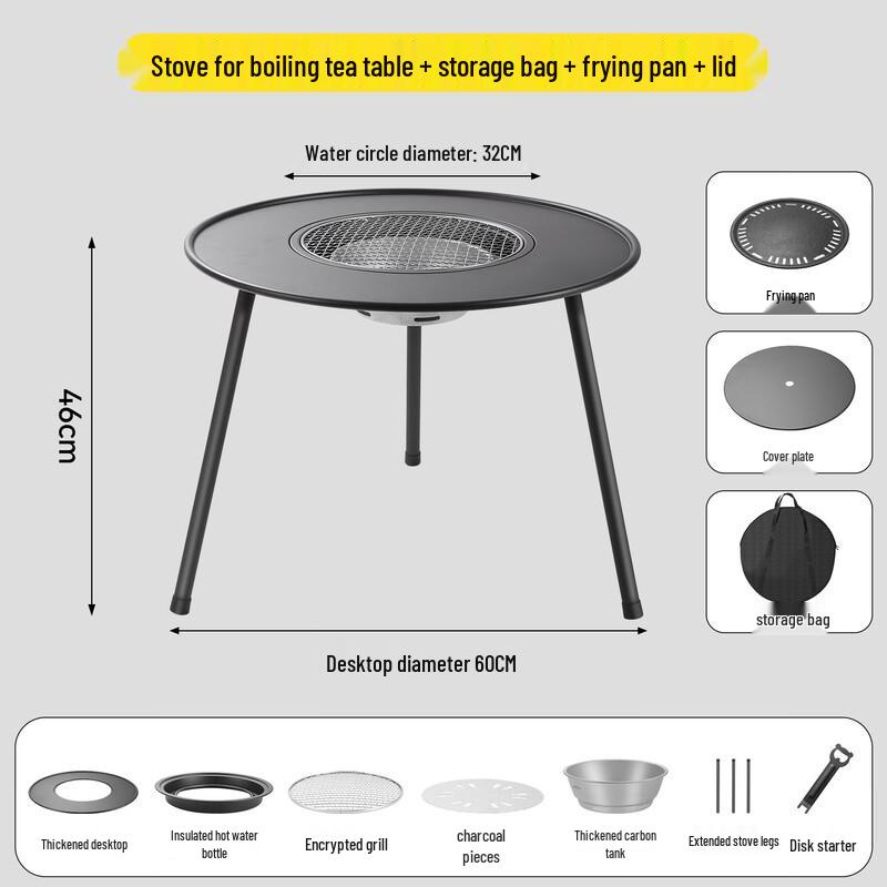Outdoor Campfire Tea & BBQ Table