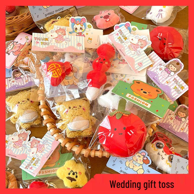 Charmantes Plüschtier-Anhänger: Niedliches Schlüsselanhänger-Ornament & Rucksack-Dekoration für Straßenstand-Aktionen.