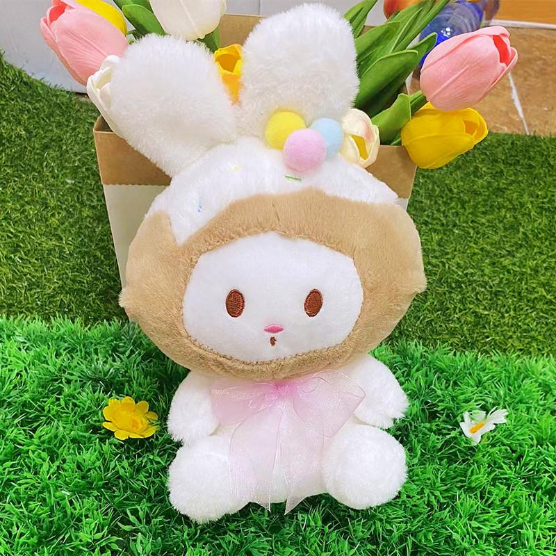 Longeared Plush Rabbit Toy Cute Cartoon Doll Girls Kids Companion Birthday Gift