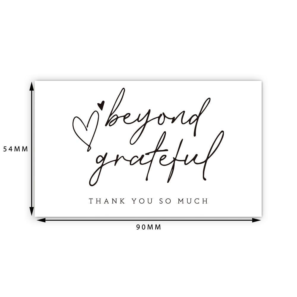30Pcs/Pack Thank You Card Party Gift Shopping Purchase Thanks Greeting Cards Appreciation Card For Sellers