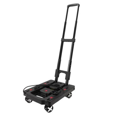 Folding Flat Cart with Wheels Portable Multifunctional Utility Dolly Platform Cart for Shopping
