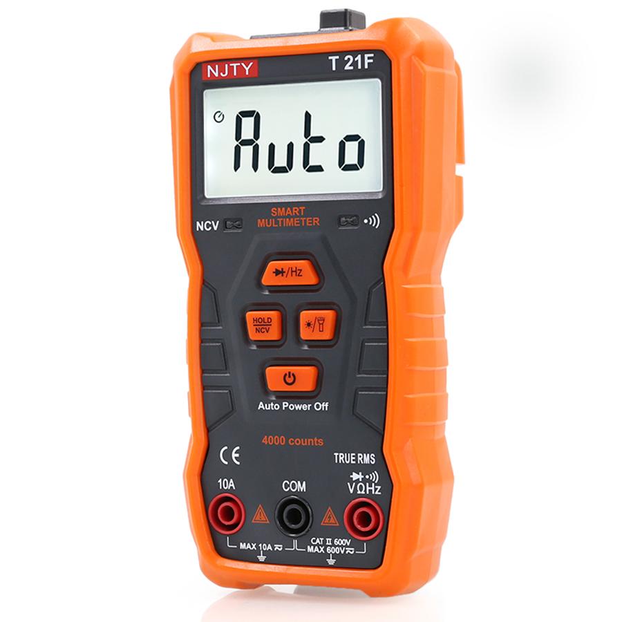 NJTY T21F Multifunctional Overload Protection Electrician Multimeter Household High-Precision Digital Multimeter