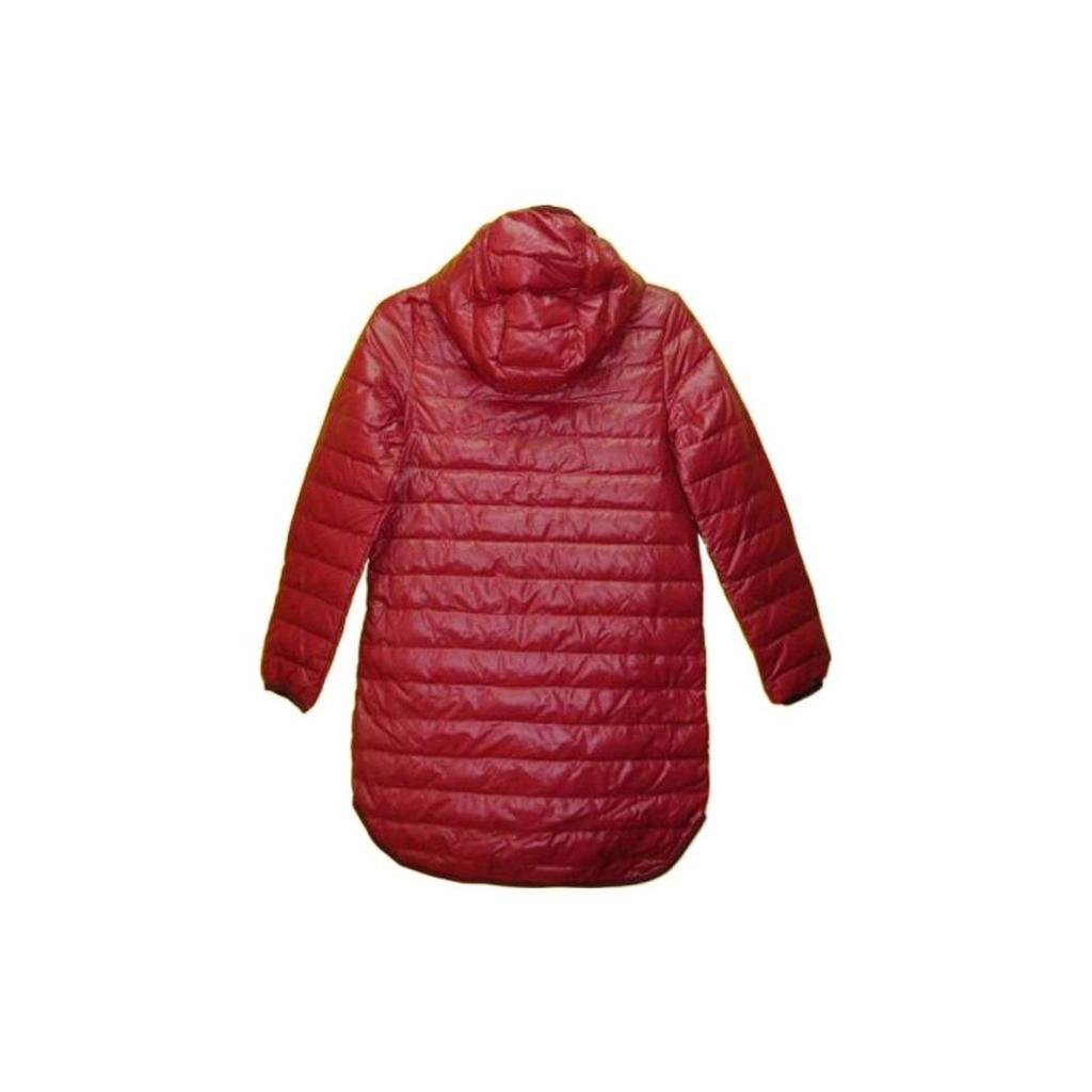 Nike Jednobarevná péřová bunda střední délky s logem Dámské svrchní oblečení Červená 942168-677