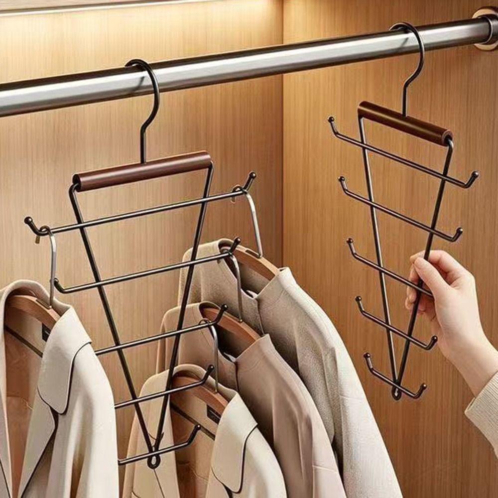 Rotatable Double Sided Hanger Wall Mounted Multi Hook Organizer Portable Hat Rack