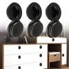 6 PCS Retro Cabinet Door Handles Stainless Steel Ressed Invisible Handle Cabinet Pulls Door Disk Room Round Ring Handle Pull