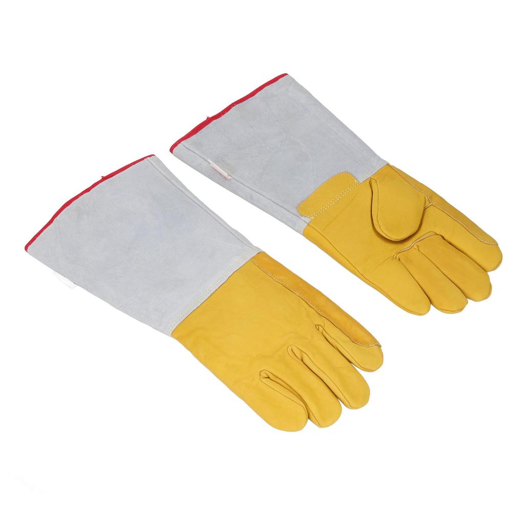 2 Stk. LN2 Schutzhandschuhe 40cm Frostschutz Tieftemperatur Rindslederhandschuhe für flüssigen Stickstoff Trockeneis Kühllagerung