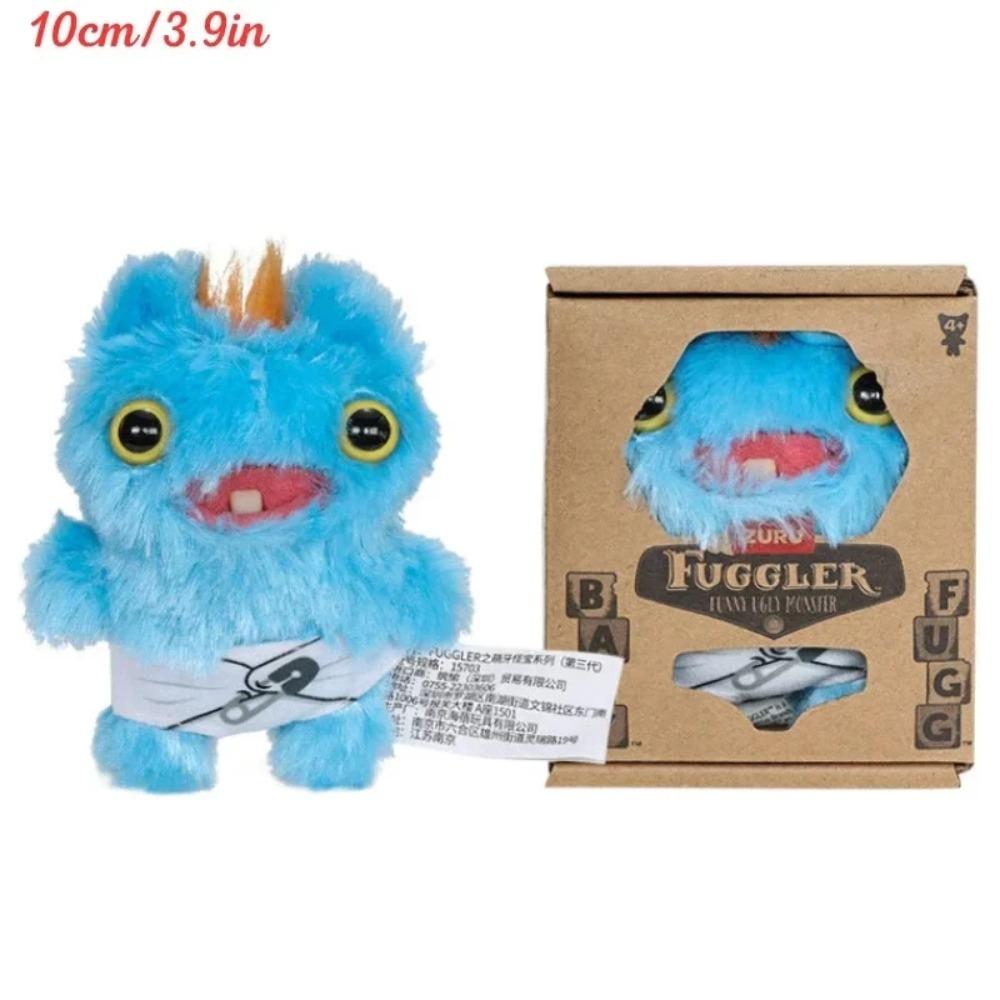 Fuggler Monștri cu Dinți Urați Jucării de Pluș Fuggler Bebeluș Desen Animat Ciudat cu Ochi Mari Iepure Peluche Kawaii Multicolor Păpușă de Pluș 8-9CM