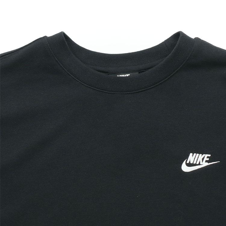 Nike Solid Color Logo Round Neck Long Sleeve Sweatshirt And Pants Casual Sports Set Men Sweatshirt Black BV2667-010+BV2767-010