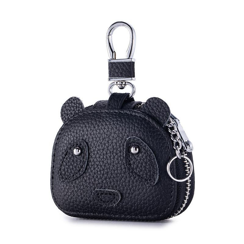 Creative Red Panda Bags Charm Cute Print Bluetooth Headset Case Premium Waist Key Bags Delicate Compact Lychee-pattern Mini Bags