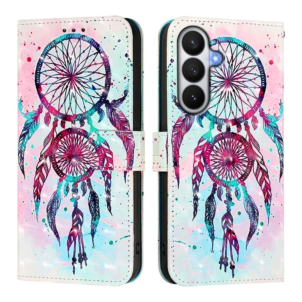 For Samsung Galaxy S26/S26 Pro Leather Case Pattern Printing Wallet Stand Mobile Cover with Strap