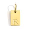 Gold-Plated Alphabet Pendant Accessories – 26 English Letters Stainless Steel for DIY Jewelry