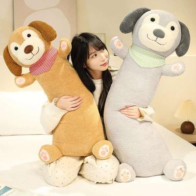50~100CM Lovely Dog Plush Long Pillow Stuffed Animals Puppy Throw Sleeping Pillows Cushion Children Birthday Present Cute Gift