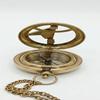 Collectible Brass Push Button Sundial Compass Polished Lid Navigational Compass