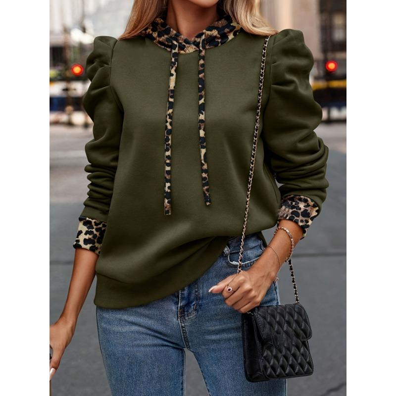 Women S Long Sleeve Pullover Sweatshirt Color Block For Spring Summer Autumn