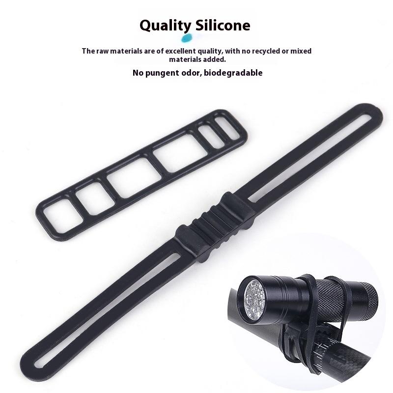 10Pcs/Set Bike Silicone Mount Bands Bicycle Light Straps For Headlight Taillight Fixing Universal Bike Accessories