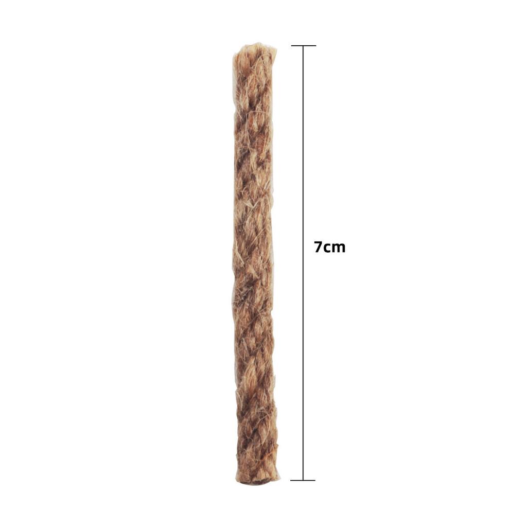 20pcs Outdoor Fire Starter Rope Camping Ignition Hemp Cord for Emergency Fire Lighting Tinder Ropes for Hiking Barbecues Hunting Grilling