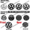 For VOLKSWAGEN VW 1Pc 3D ABS Car Front Logo Grille Badge Trunk Badge For Volkswagen Polo 2011-2013 6R0853600A 35D853630 Auto Rep