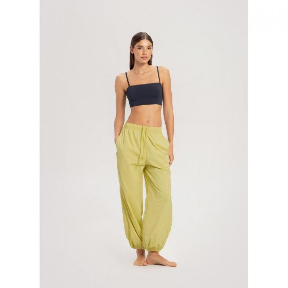 Budhi Mudra Diagonal Jogger Pants   Muted Lime  B61003apl44 G48 Muted Lime/XS