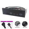 Fast Speed USB3.2 Gen1 Optical Drive Bay Panel Featuring Double Type C And 3.5mm Auditory Port for Desktop 5.25inch Bay