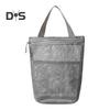 Storage Shower Bag Beach Toilet Bag Zipper Closure Large Capacity Solid Color Hollow Mesh Cosmetic Bag with Handle