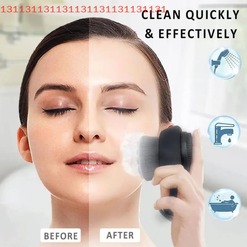 Doppelseitige Gesichtsbürste 2-in-1 Peeling- & Massage-Tool Spa Handgelenk-Waschband Silikon Reinigungsbürste Für Tiefe Porenreinigung