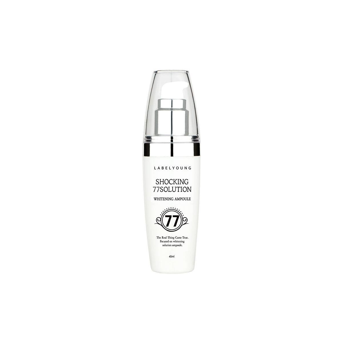 Shocking 77 Solution Whitening Ampoule 1 unit Contains 7 whitening functional ingredients for blemish and freckle whitening care. Select Shocking 77 Solution Whitening Ampoule 1ea