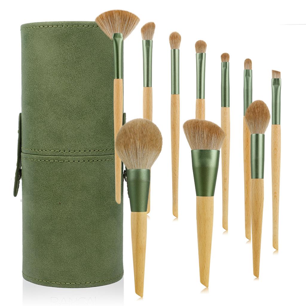 10 Qingluo Makeup Brush Set Cangzhou Super Soft Blush Loose Powder Brush Eyeshadow Brush, Grooming Brush, Beauty Tools